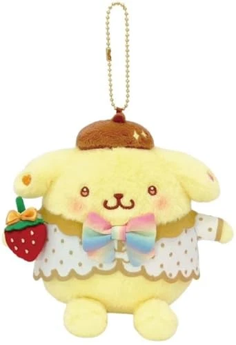 Sanrio|Strawberry Newspaper 50th Anniversary Mascot Holder /Plush Keychain|12×14.5×6cm approx.Approx.