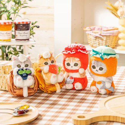 Mofusand|Mofumofu Bakery Mascot Holder /Plush Keychain|H150 x W100 x D95mm approx.