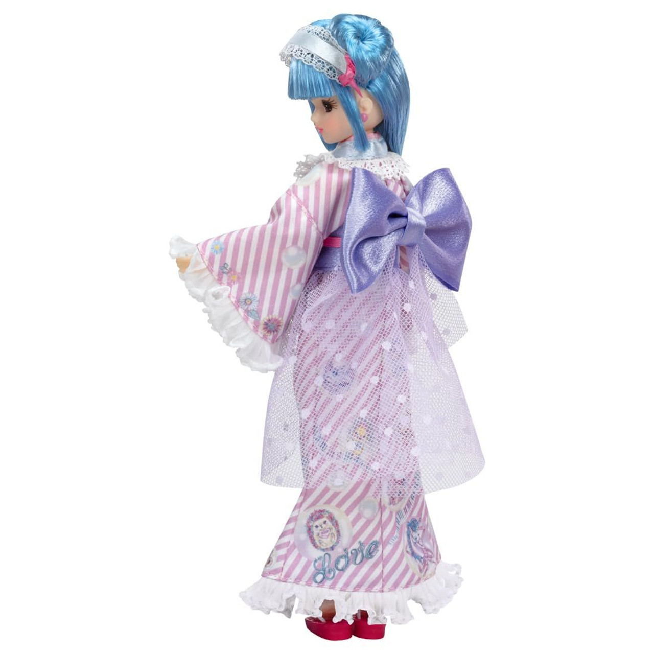 Licca|Takara Tomy Licca-chan Doll Neko Yukata Kimono |26 x 12 x 4cmapprox.
