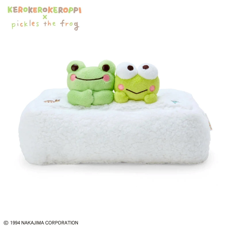 Sanrio|Kerokero Keroppi 大眼蛙 x 泡菜蛙联名纸巾盒|约30.5 x 17 x 14 cm