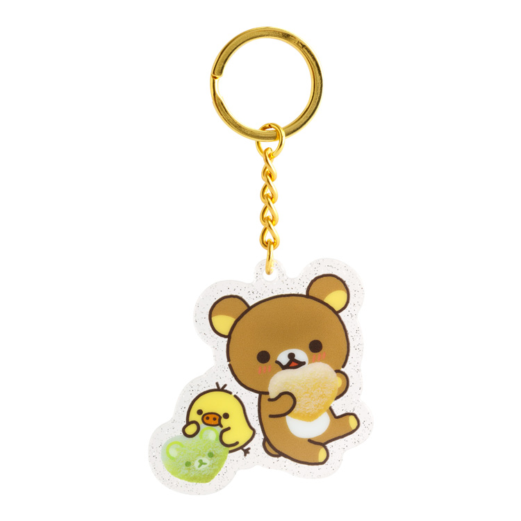 Rilakkuma|Pure Gummy Acrylic Keychain/Keyring|5.6cm x 5.9cm approx.