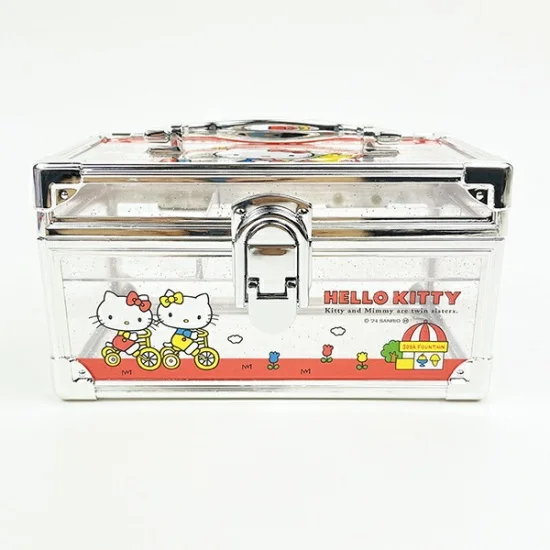 【还有补货】Sanrio|Clear Cosmetic Storage Box Vanity Case|165×90×104mm approx.
