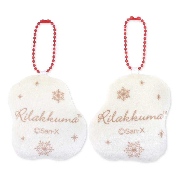 Rilakkuma轻松熊|2024圣诞限定Korilakkuma小白熊&Chairoikoguma小棕熊软糯挂件套组/包挂/正反面都可爱|每个约72 x 77mm