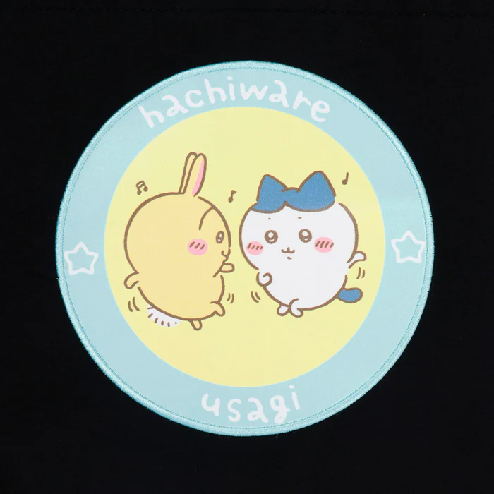 Chiikawa 吉伊卡哇|黑色双肩单间两用抽绳束口包/背包|约H370 x W410 x D130mm