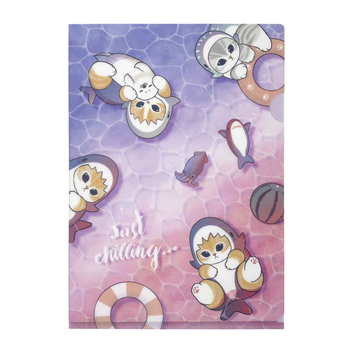 Mofusand|Cat Shark Hello Summer A4 Clear File|80mm approx.