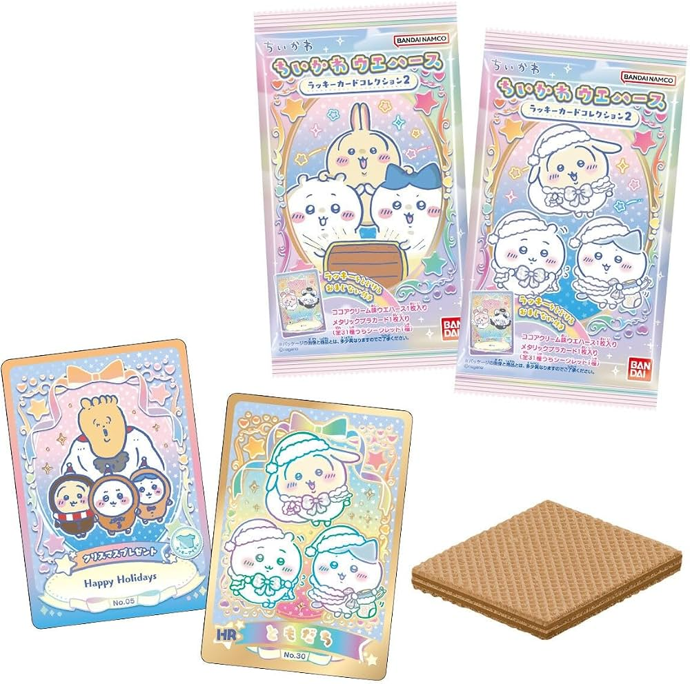 chiikawa|Wafer Lucky Card Collection 2 mystery bag/blind box/All 31 types|1pc