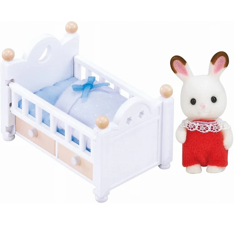SylvanianFamilies|Chocolate Rabbit Baby Furniture Set