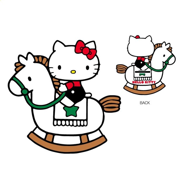 HelloKitty凯蒂猫|Sanrio Piggy-bank Hello Kitty骑木马存钱罐|约W10×D6×H8(cm)