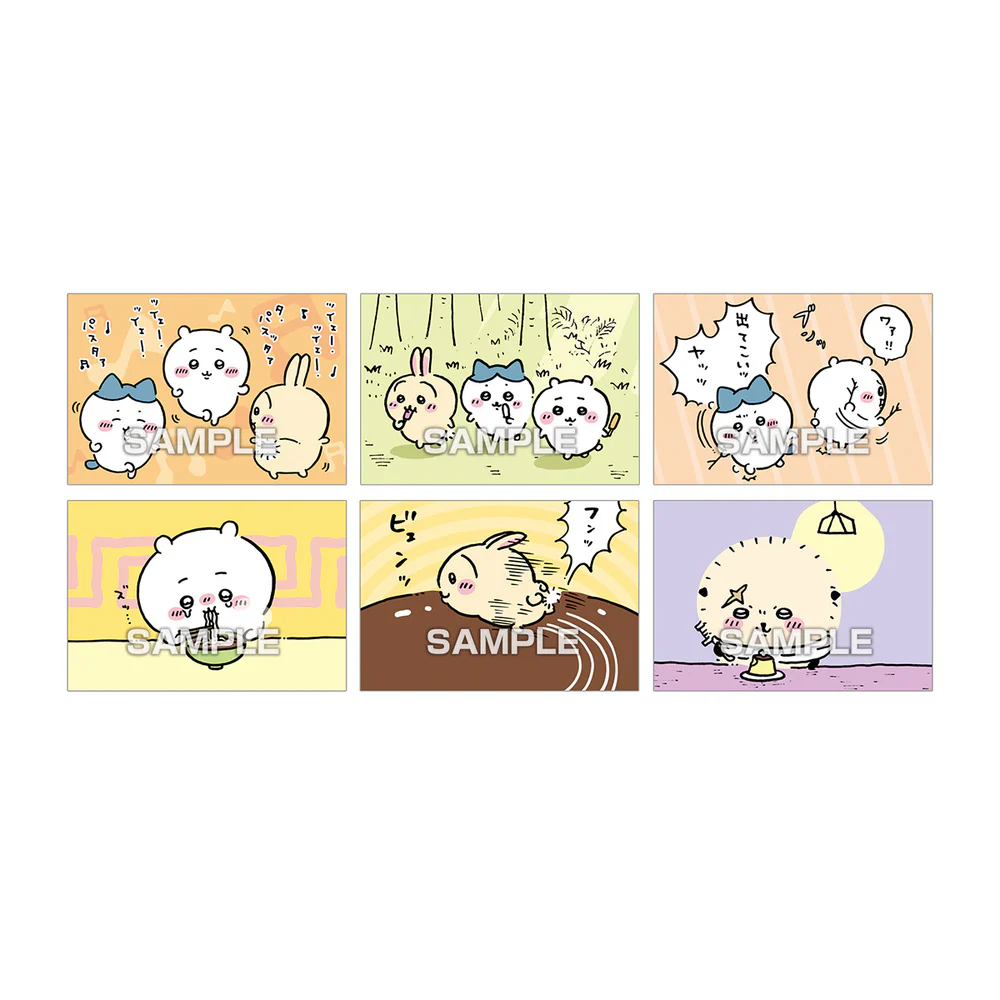 Chiikawa 吉伊卡哇|Bromide Gum (All 36 types) 1 BOX contains 20 packs口香糖贴纸食玩盲袋/全36种|1袋入