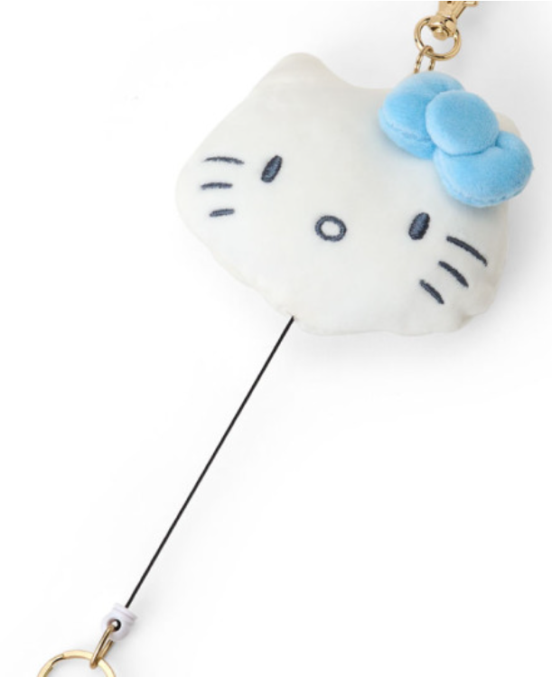 HelloKitty|Sanrio Sky Blue Reel Keychain|8×3.5×6cm approx.
