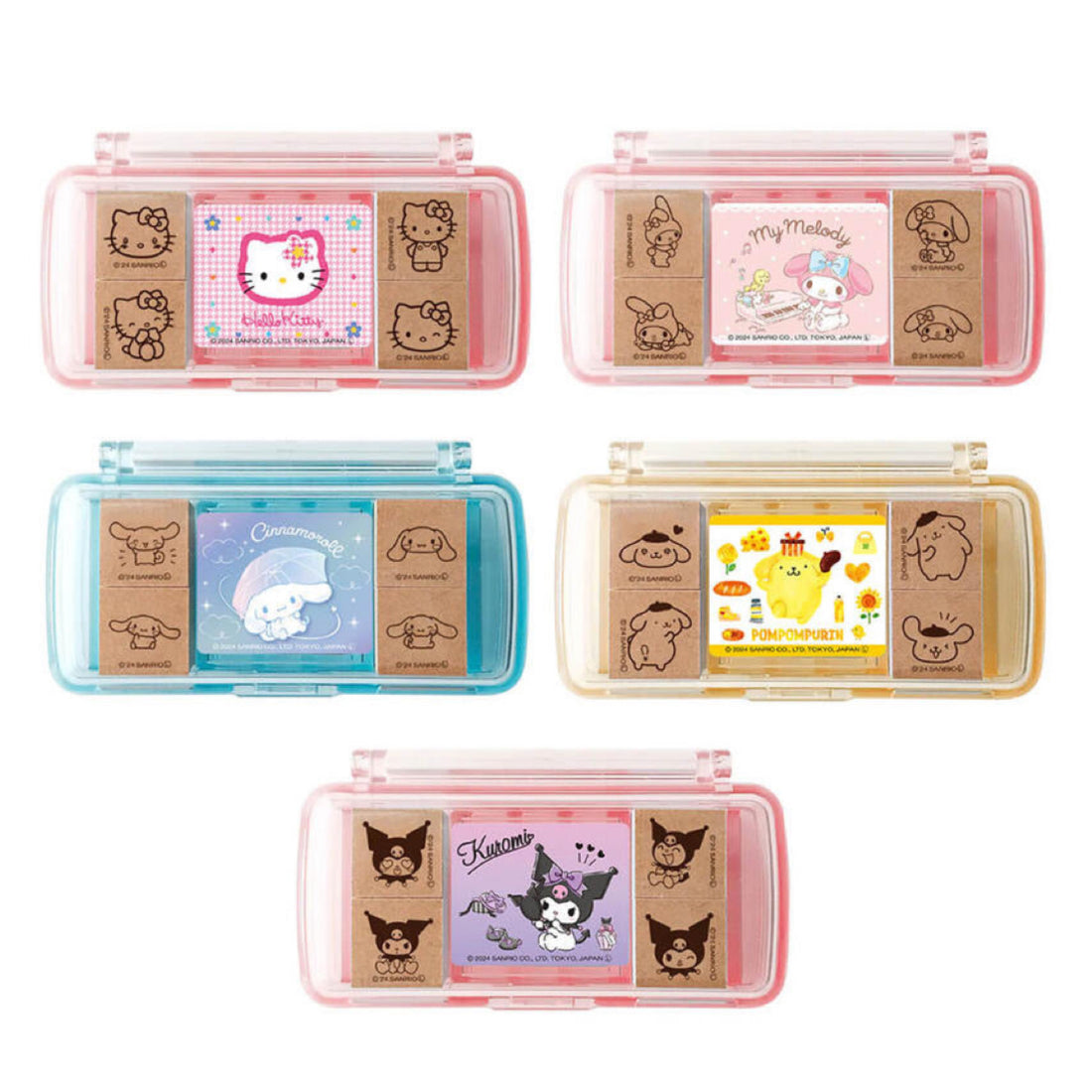 Sanrio三丽鸥|自带印泥可爱手账印章|約 7×3.8×2.7cm