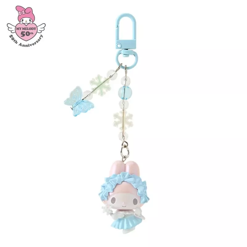 【limit 1/ entire series】Sanrio|My Melody 50th Anniversary keychain/ Phone Charm|W3.5 x D2 x H11 cm approx.