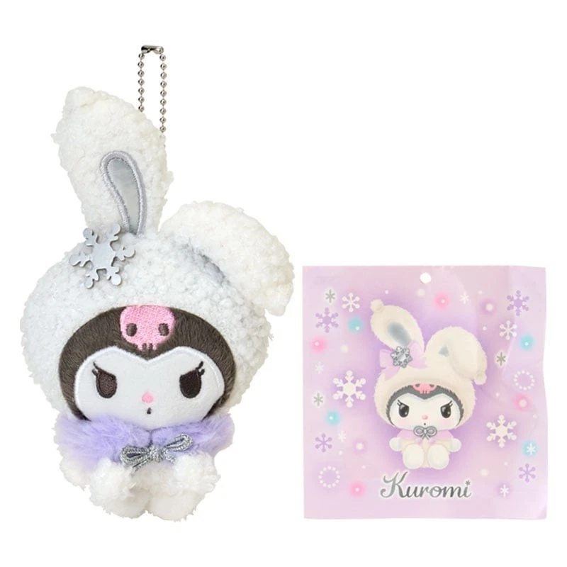 Sanrio|Christmas Snow Rabbit & Candy Ramune Mascot Holder /Plush Keychain|9×6×13.5cm approx.