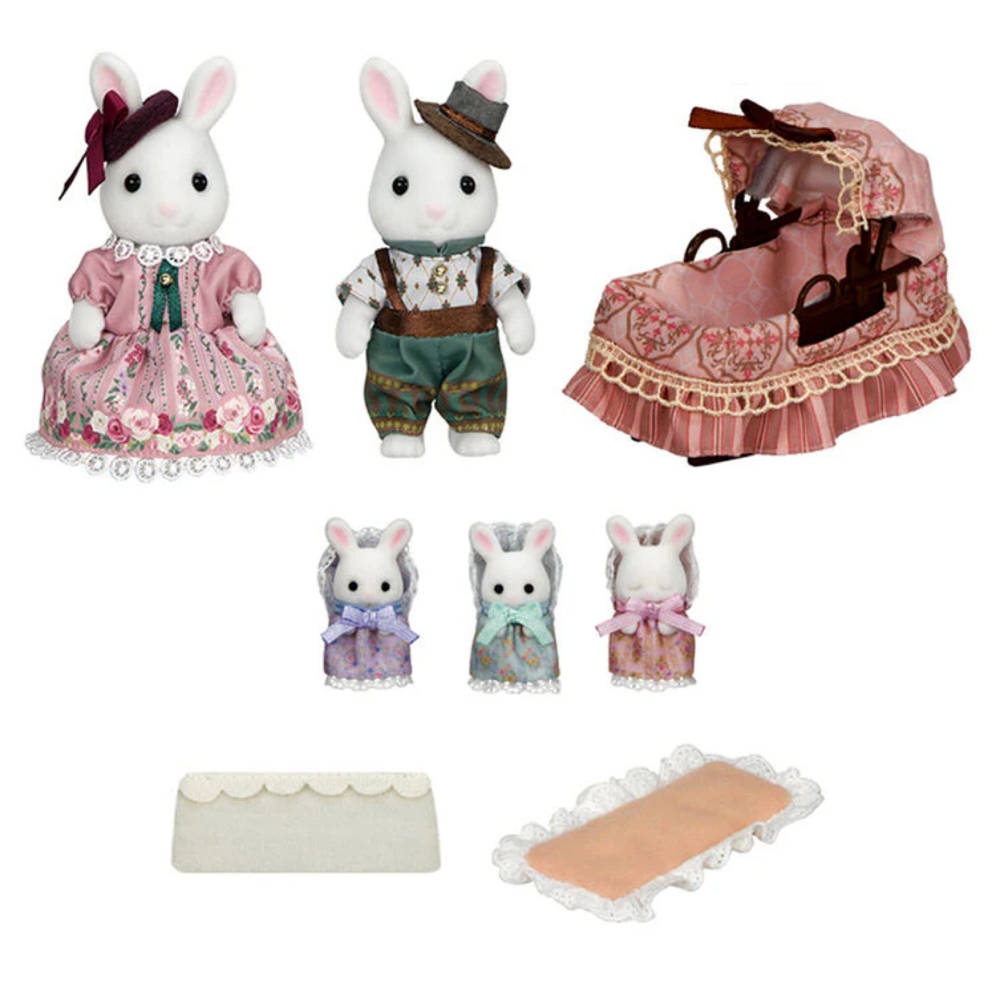 SylvanianFamilies|White Rabbit Family EPOCH Calico Critters