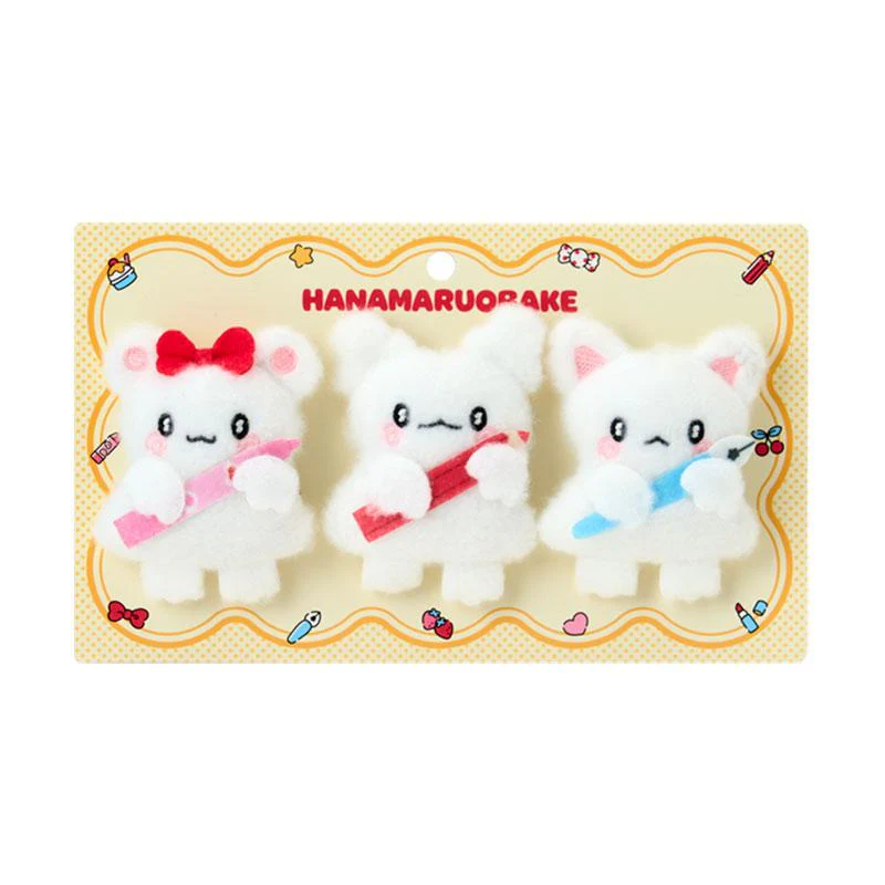 Sanrio|Hanamaruobake Together with Friends Mascot Brooch Set|5×4×8cm approx.