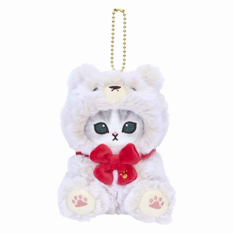 Mofusand|Teddy Bear Mascot Holder /Plush Keychain|130×85×90mm approx.