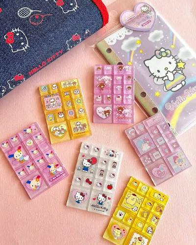 Sanrio|Mini Tile Stickers mystery bag/blind box/All 10 types|1pcs