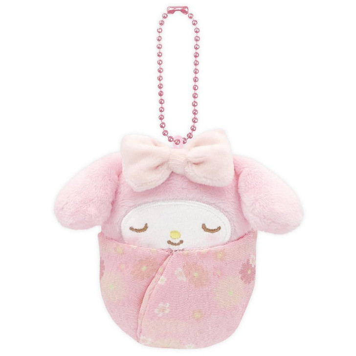 Sanrio|Muslin Blanket Mascot Holder /Plush Keychain|4.0 x 12.0 x 11.0cm approx.