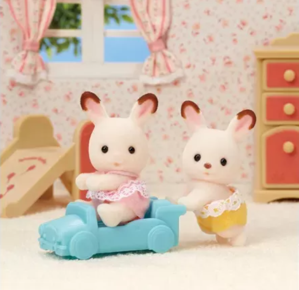 SylvanianFamilies|Chocolate Rabbit Twins-5420
