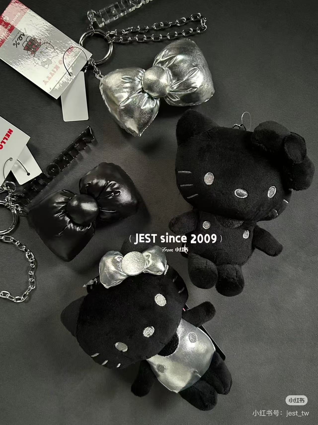 HelloKitty|avail black Mascot Holder /Plush Keychain