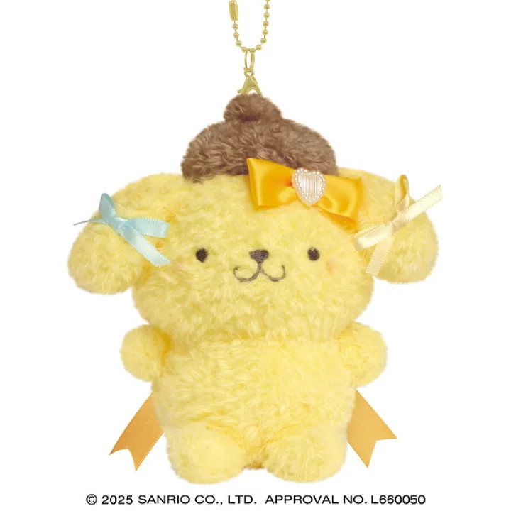 Sanrio|Characters Runrun Ribbon Mascot Holder /Plush Keychain|14 x 13 x 4.5 cm approx.