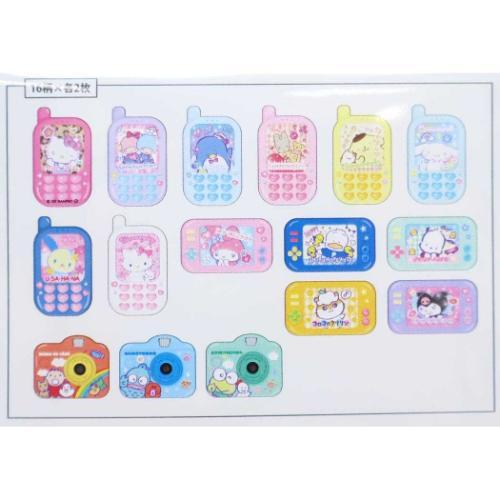 Sanrio|Die-cut Flake Seal Sticker Pack|32 pieces