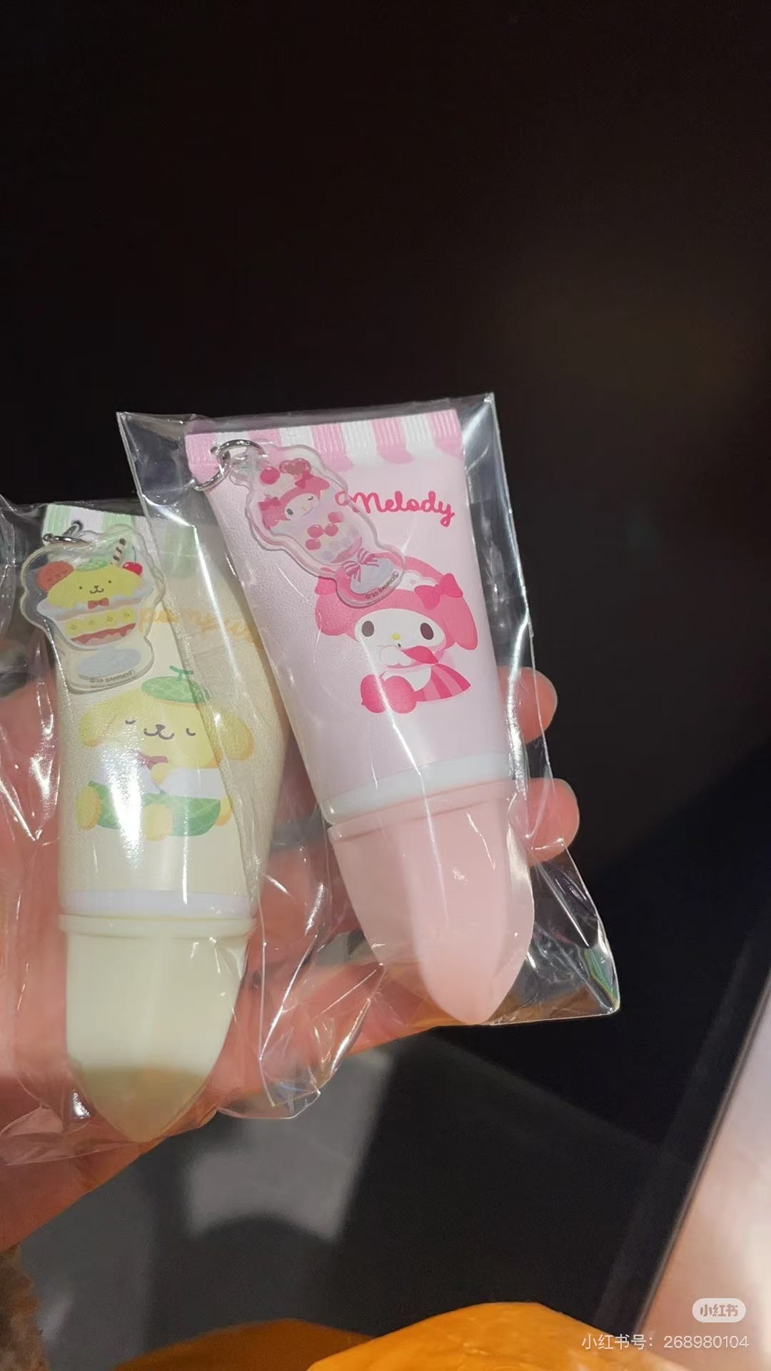 Sanrio|SHOBIDO Whipped hand cream with Sanrio acrylic charm blindbox/All 10 types|1pcs