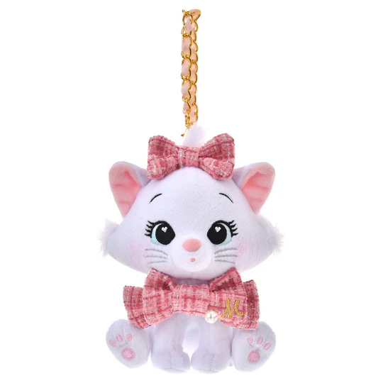 Disney|Tweed Style Pearl Bead Mascot Holder /Plush Keychain|16×11.5×12.5cm approx.