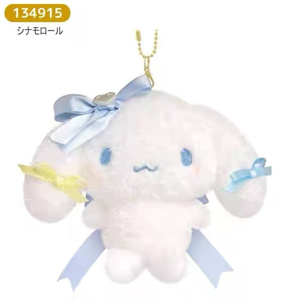 Sanrio|Characters Runrun Ribbon Mascot Holder /Plush Keychain|14 x 13 x 4.5 cm approx.
