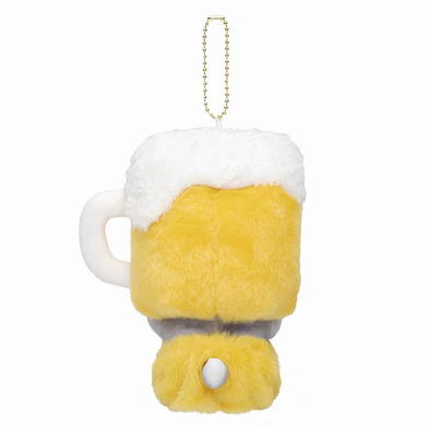 Mofusand|Beer Cat Nyant Mascot Holder /Plush Keychain |165×115×80mm approx.