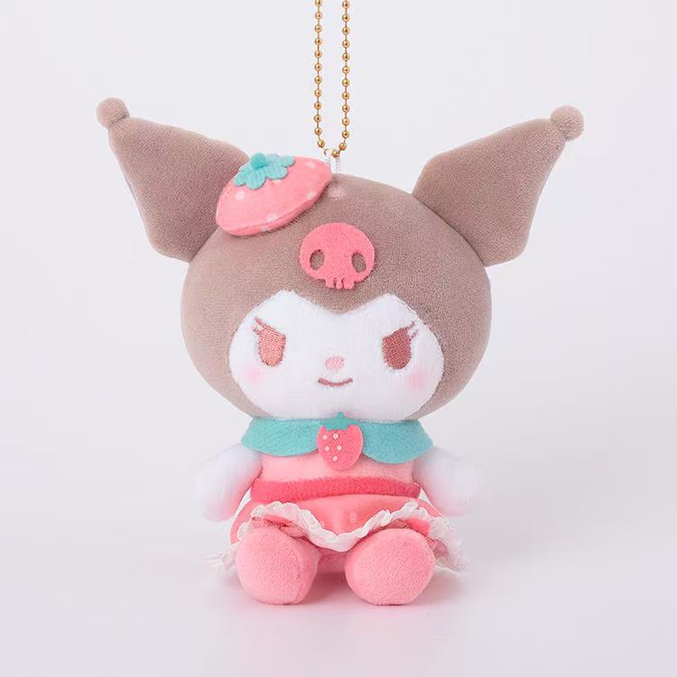 Sanrio|Strawberry Cheek Squishy Mascot Holder /Plush Keychain|Height Approx. 10cm