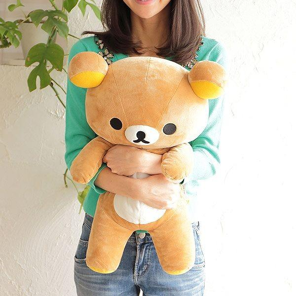Rilakkuma轻松熊|软乎乎轻松熊大号玩偶/公仔|約500×350×160mm