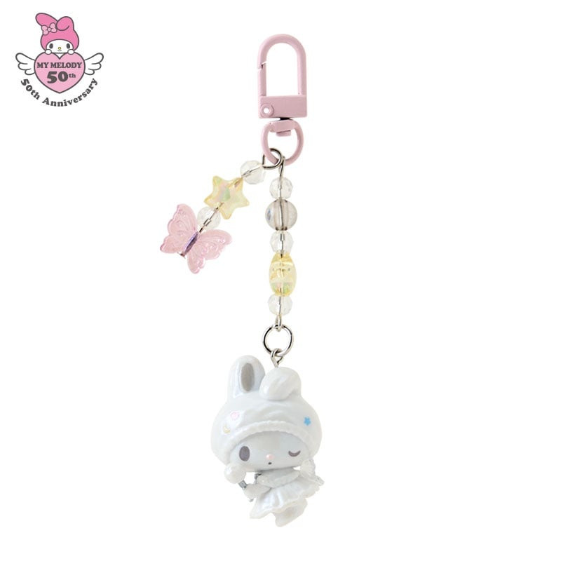 【limit 1/ entire series】Sanrio|My Melody 50th Anniversary keychain/ Phone Charm|W3.5 x D2 x H11 cm approx.