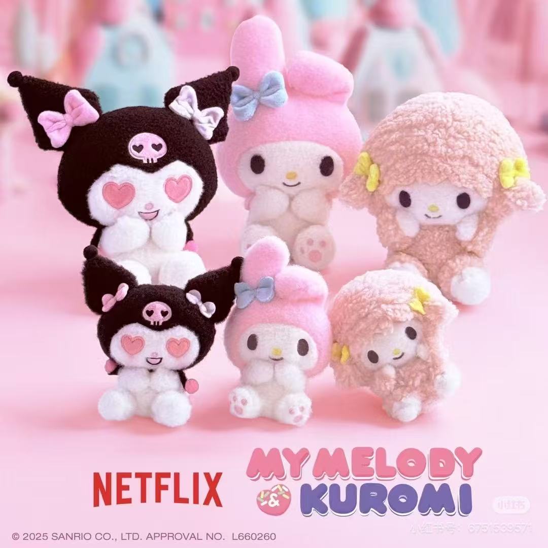 Sanrio|Netflix Anime My Melody & Kuromi Collection Plush Dolls/Plush Toy|18×11×20cm approx.
