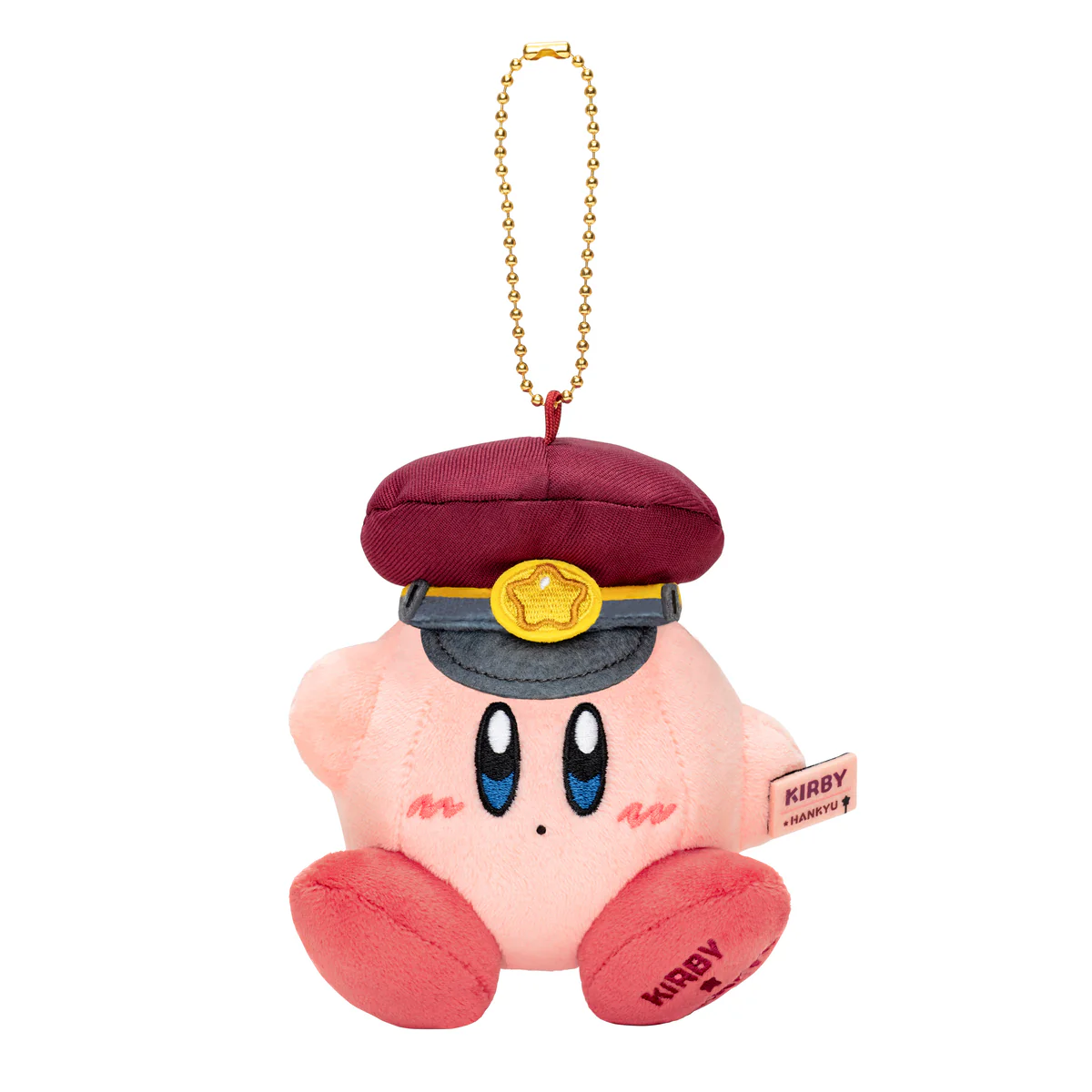 Kirby|Hankyu Railway Mascot Holder /Plush Keychain|11cm x 10cm approx.