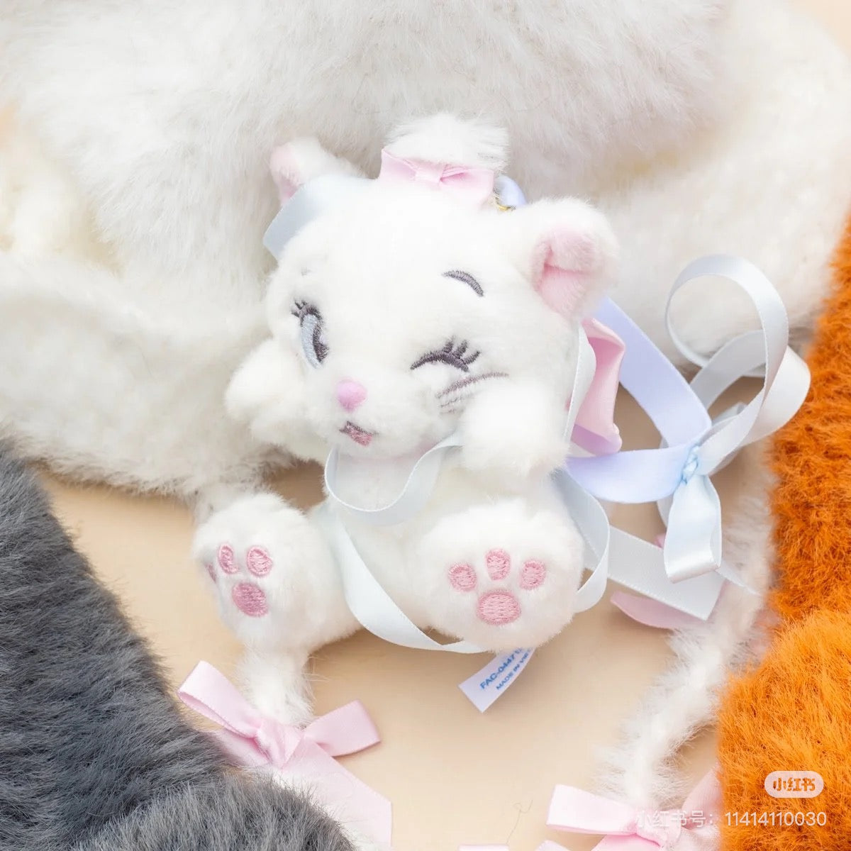 Disney迪士尼|东迪Marie玛丽猫系列毛绒玩偶挂件/包挂