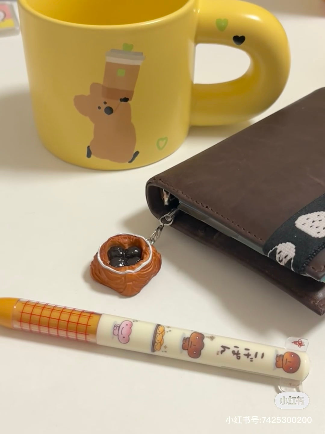 SANX|Two Color Mimi Pen 怀旧系列可爱角色红/黑双色圆珠笔|芯0.7mm