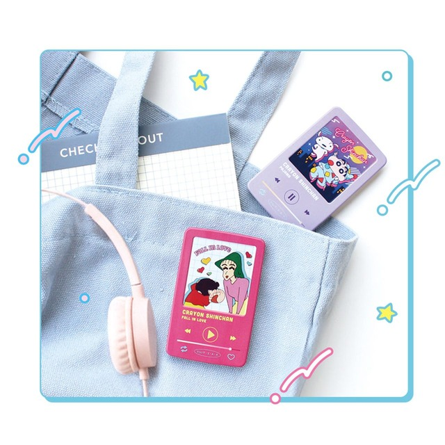 Crayon shin-chan|Secret Music Player Style Can Badge mystery bag/blind box/All 10 types|1pc