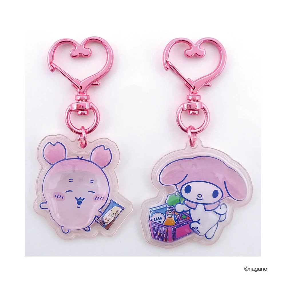 chiikawa|Sanrio Characters Plump Pair Keychains| H145 x W115 x D7mm approx.