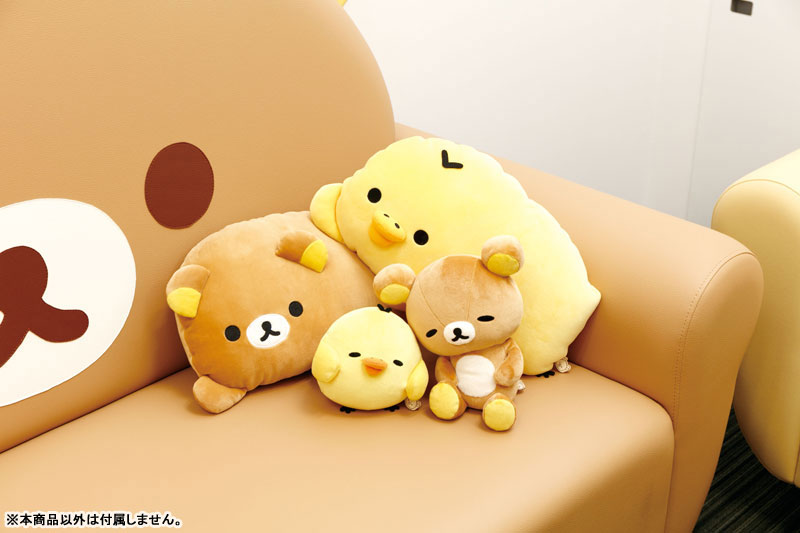 Rilakkuma轻松熊|Tonikaku Dara Dara Series - Suyasuya Bedside Plush Toy San-X舒适慵懒生活系列软乎乎鼻孔鸡毛绒玩偶/公仔|约125×140×110mm