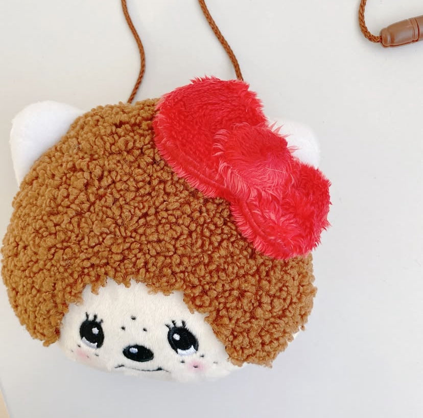 Monchhichi|Monchhichi × Sanrio Mascot Neck Pouch - Hello Kitty|123×130×50mm approx.