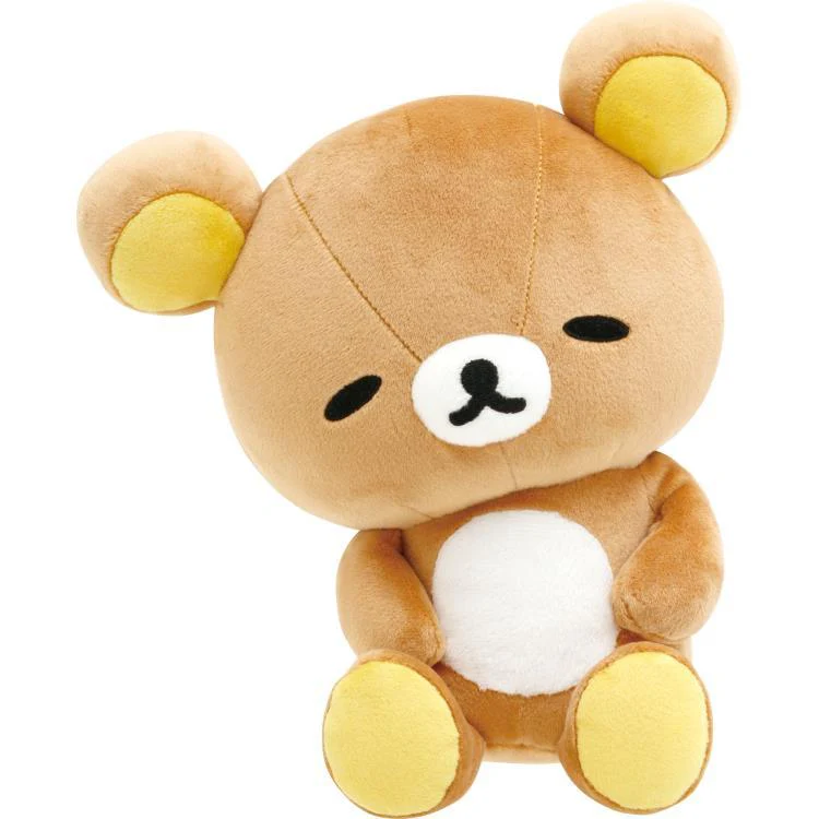 Rilakkuma轻松熊|Tonikaku Dara Dara Series - Suyasuya Bedside Plush Toy San-X舒适慵懒生活系列软乎乎鼻孔鸡毛绒玩偶/公仔|约125×140×110mm