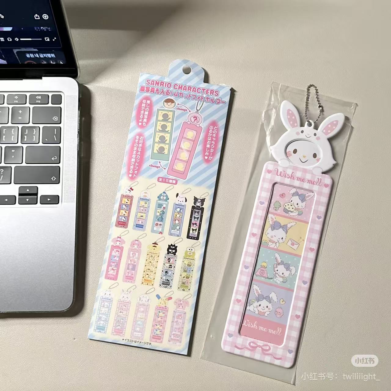 Sanrio|4Cut Photobooth Strip Holder / keychain mystery bag/blind box/All 16 types|1pcs