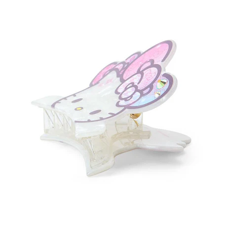 HelloKitty凯蒂猫|Vance Clip Hair Birthday 50th The Fashionable Ribbons Sanrio50周年生日限定彩虹渐变水钻蝴蝶结珍珠贝母亚克力抓夹/发夹|约 W8.2×D4×H7.3cm