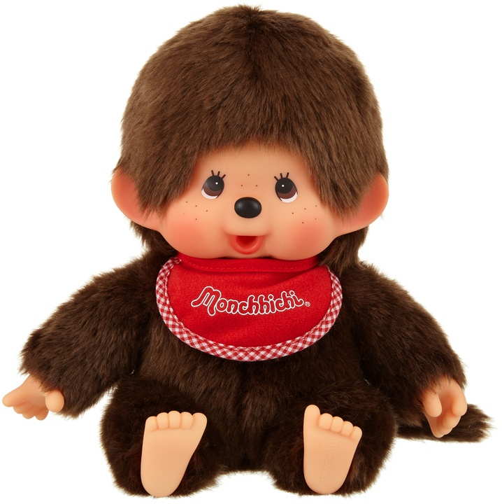 Monchhichi|Premium Standard Brown Sitting Plush Dolls/Plush Toy|M/H19 x W16 x D13 cm approx.