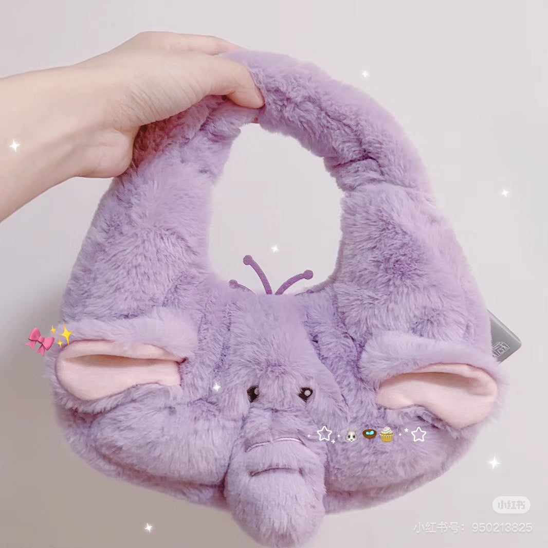 Disney SH|萌动秋日毛茸茸大脸手提包/软绵绵超好摸