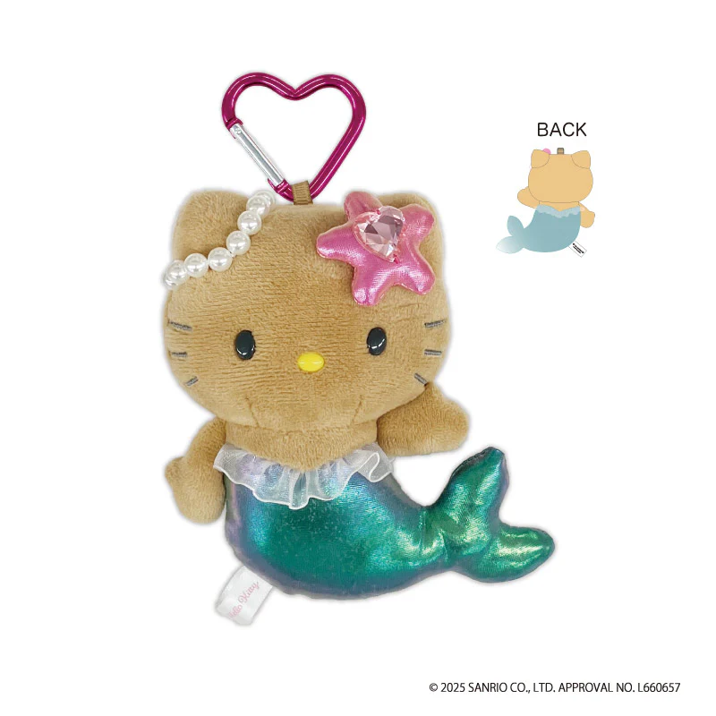 HelloKitty|Fantasy Series Mermaid Mascot Holder /Plush Keychain| H130 x W125 x D55 mm approx.