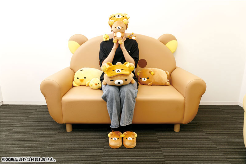 Rilakkuma轻松熊|Tonikaku Dara Dara Series - Suyasuya Bedside Plush Toy San-X舒适慵懒生活系列软乎乎鼻孔鸡毛绒玩偶/公仔|约125×140×110mm