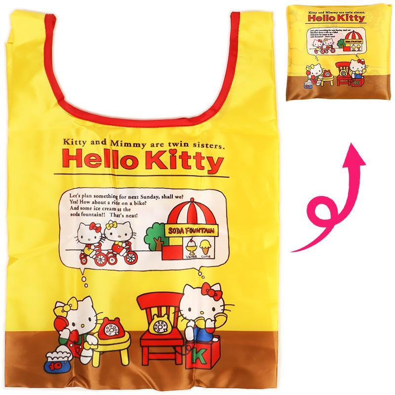 Sanrio|Mni Eco Bag with storage pouch|H420 x W270mm approx.