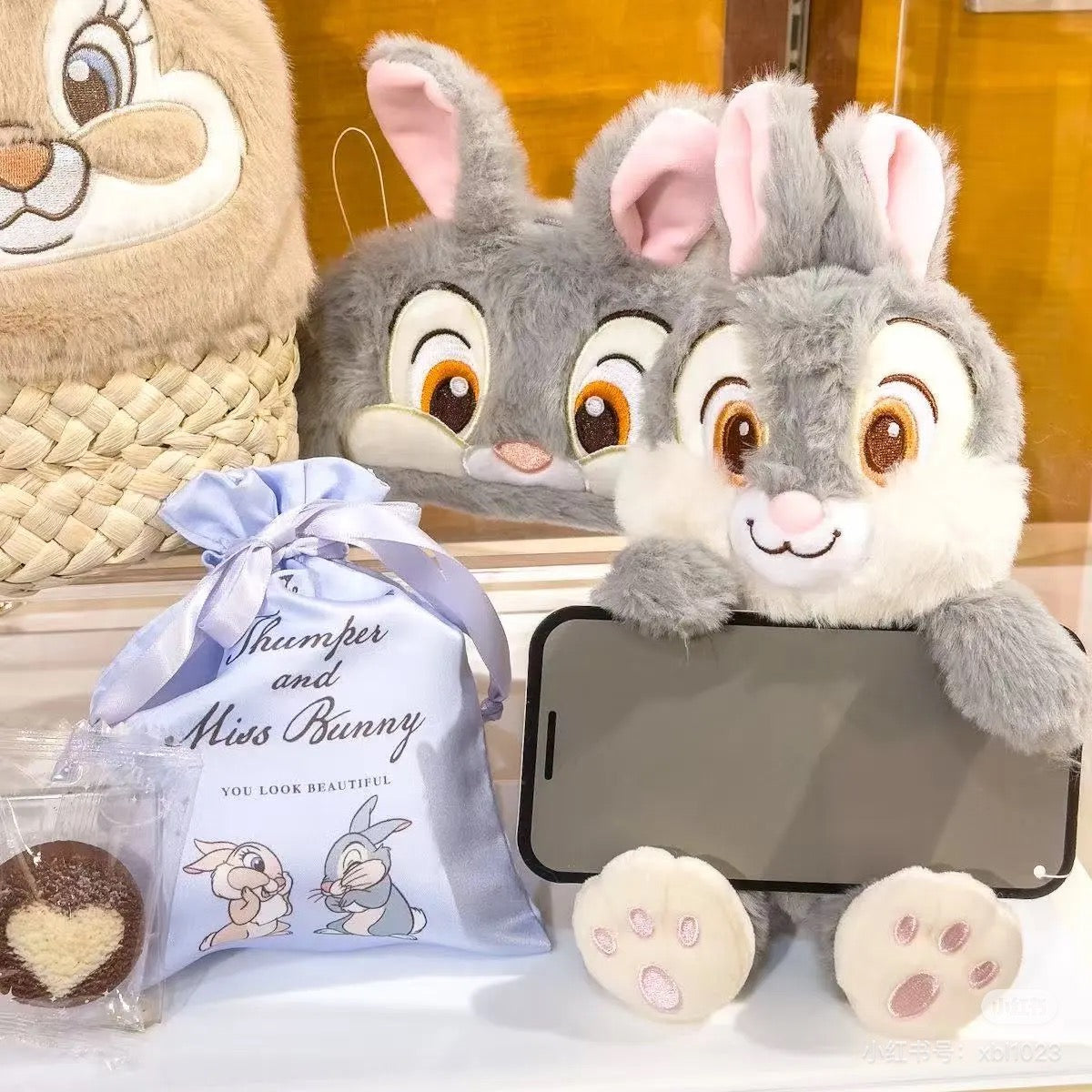 Disney|Thumper Plush Smartphone Stand PASTEL BUNNIES| H23×W13×D14.5cm approx.